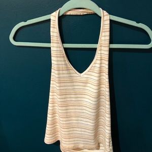 American Eagle striped halter top